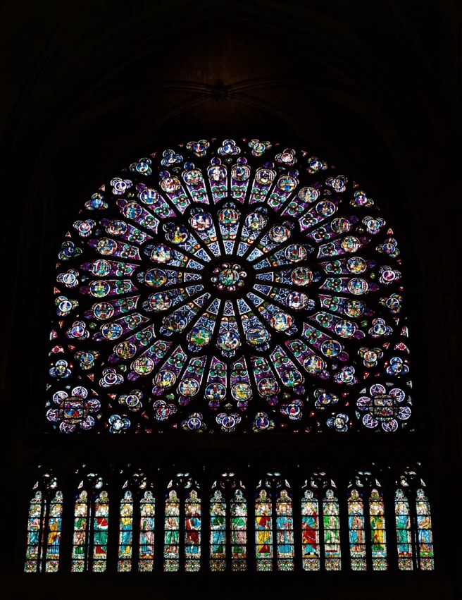North window, Notre Dame